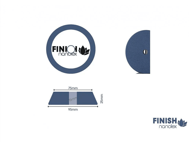 NANOLEX NX PPAD66 1db Polírszivacs DA 95x25x75,  Puha - Kék 1db